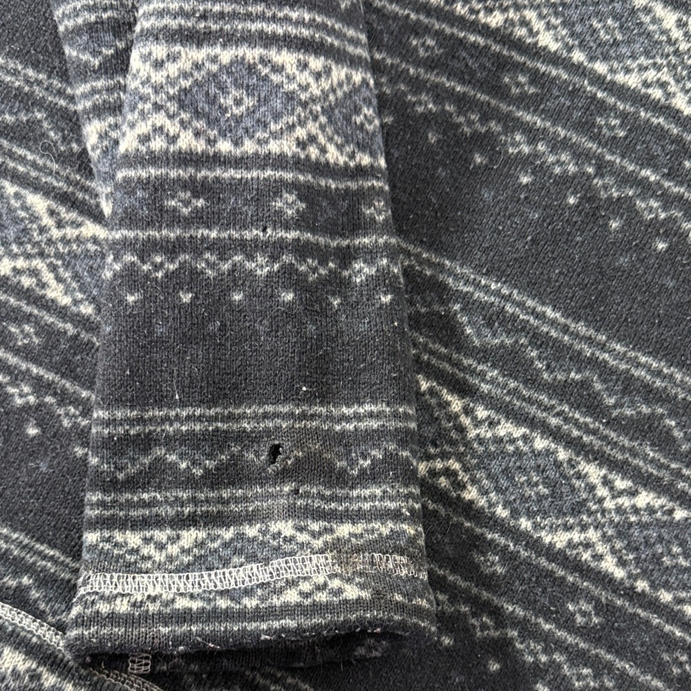The North Face Black and Gray Patterned Zip-Up Sweater - Picture 8 of 8